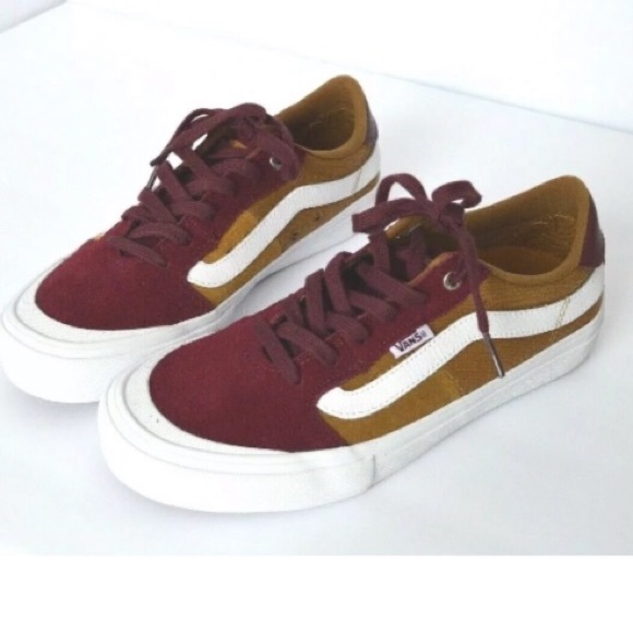 Vans style 112 pro burgundy gold medal  men 7 new - Picture 2 of 8
